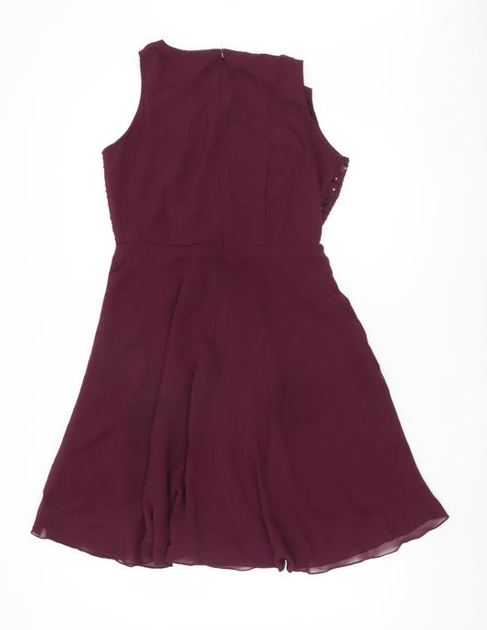 AX Paris Women’s Purple Sequin Dress, Size 10