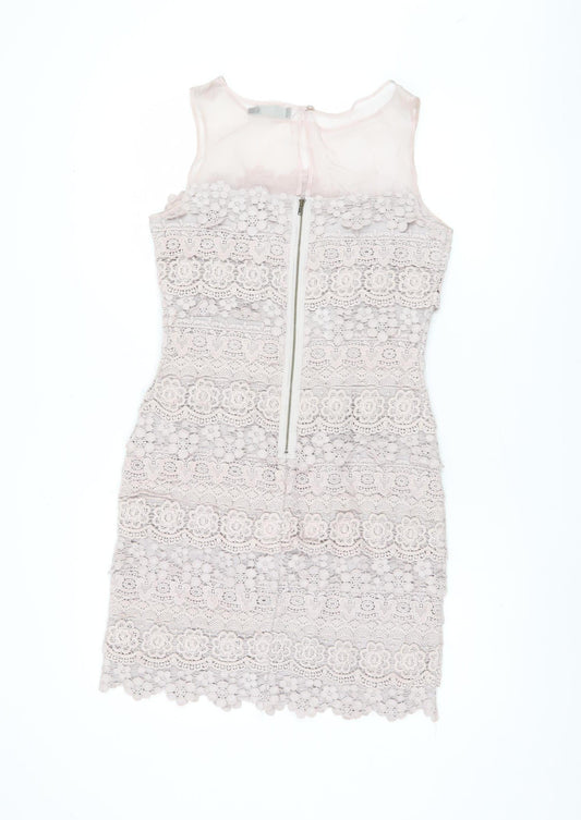 Mint Velvet Women's Ivory Sheath Dress Size 12