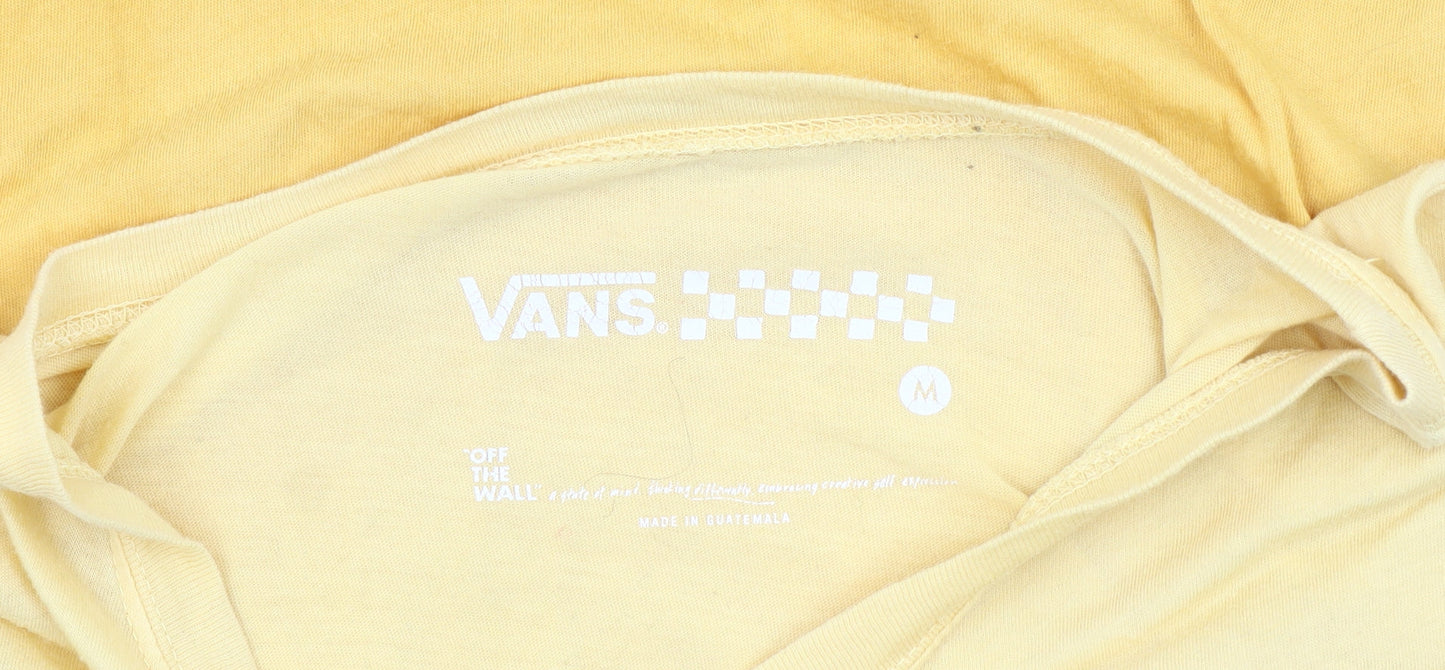 Vans Yellow Logo Men's M Short Sleeve T-Shirt
