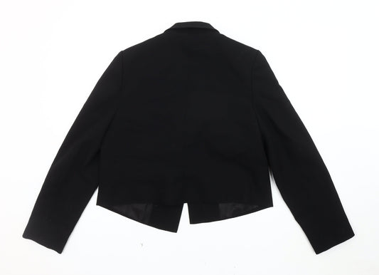 Very Women's Black Cropped Blazer Size 14