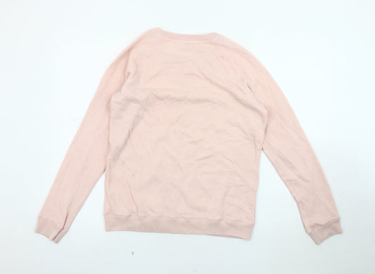 Womens UK Size 12 Jack Wills Pink Pullover Sweatshirt