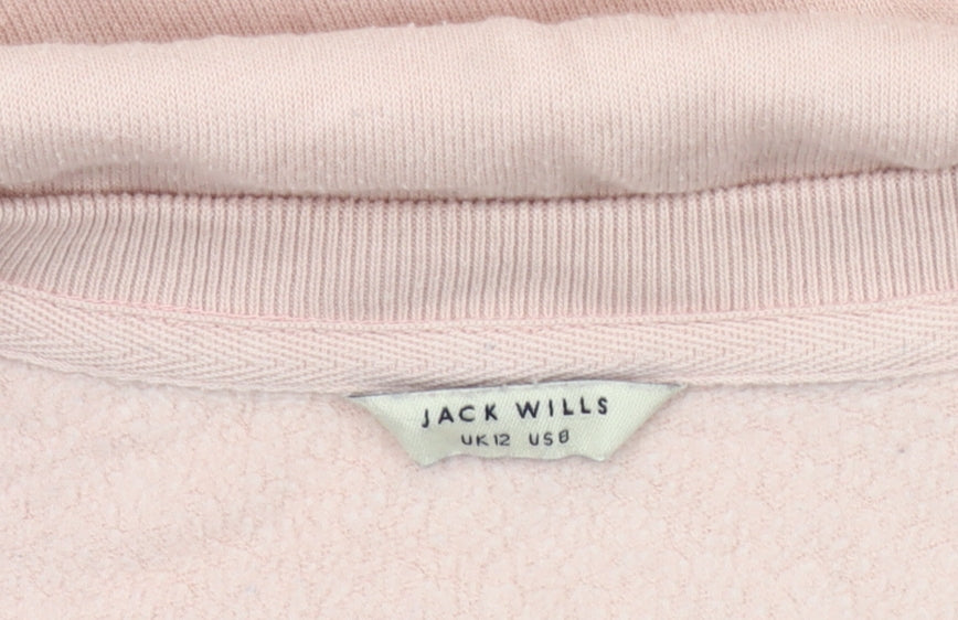 Womens UK Size 12 Jack Wills Pink Pullover Sweatshirt