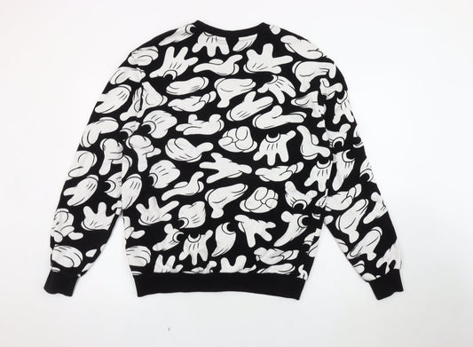 H&M Unisex Disney Black Graphic Sweatshirt, Size 12