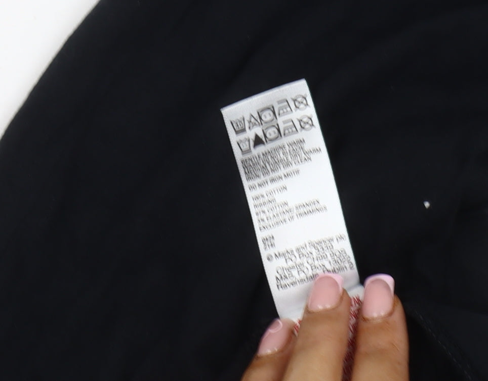 Marks and Spencer Black Joggers Teens Size 12