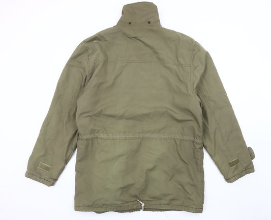 Mens UK Size M Boston Athletic Club Green Parka Coat