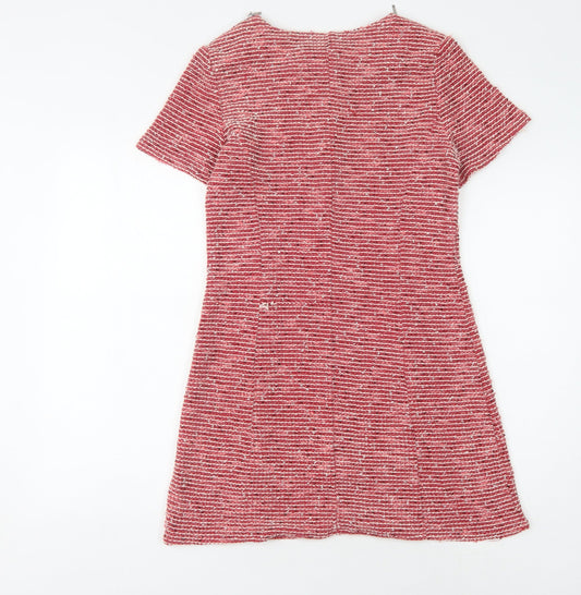 Warehouse Women's Red Shift Dress, Size 12, Casual