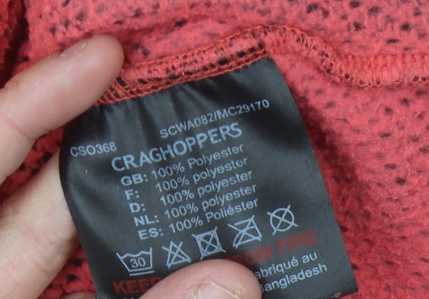 Craghoppers Women's Red Pullover Hoodie, Size 10, Casual