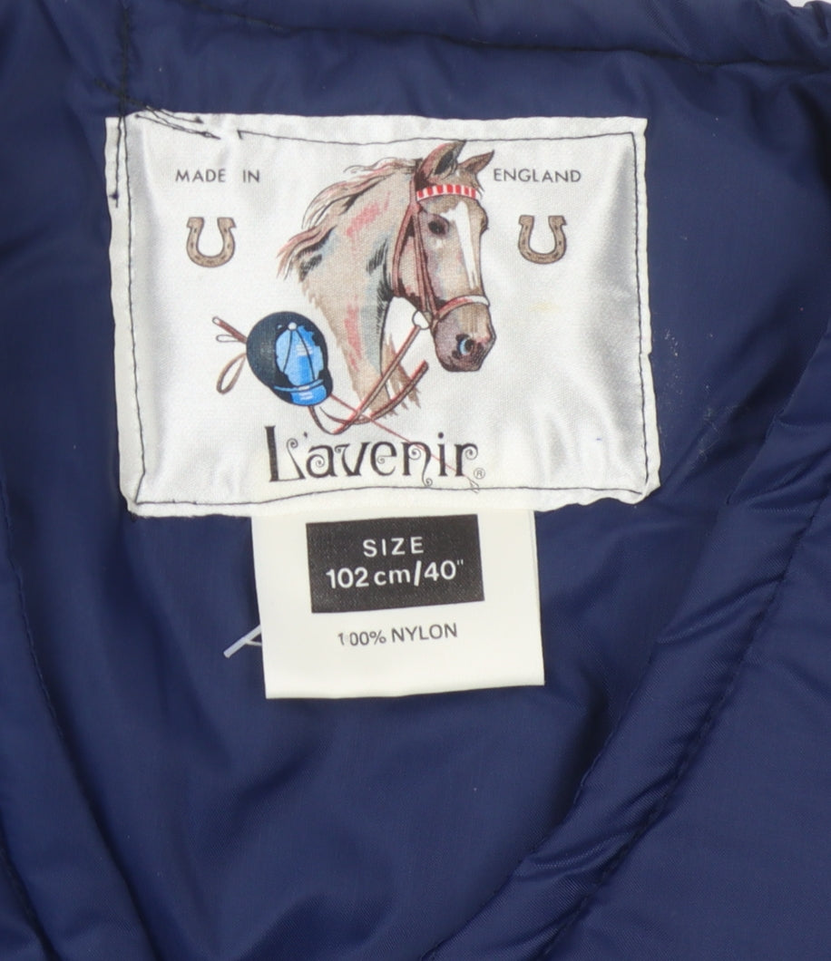 Mens UK Size 40 in L'avenir Blue Puffer Jacket