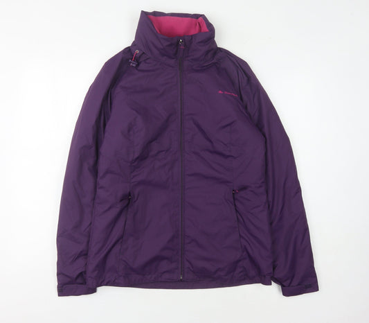 Womens UK Size S Quechua Purple Basic Jacket