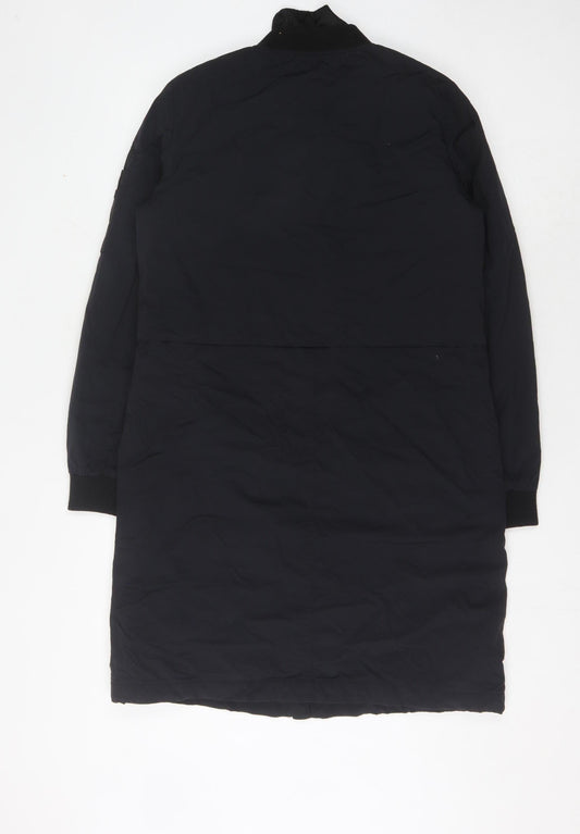 Womens UK Size 10 NEXT Black Bomber Jacket