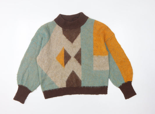 Womens UK Size S VILA Multicoloured Pullover Jumper