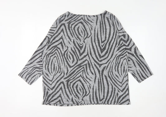 Womens UK Size 14 Principles Grey Pullover Jumper