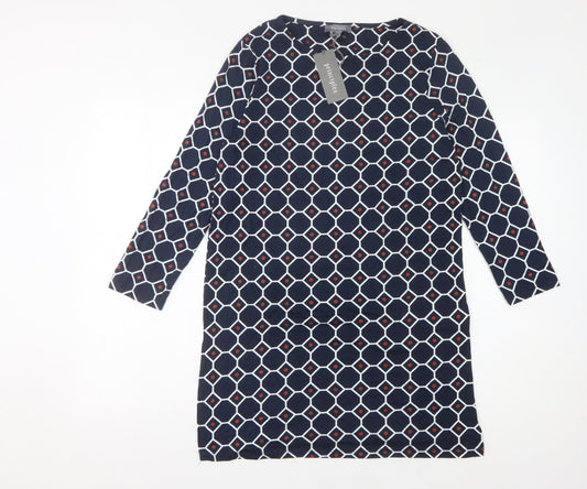 Additional front view of Principles Women's Geometric Shift Dress, size 12
