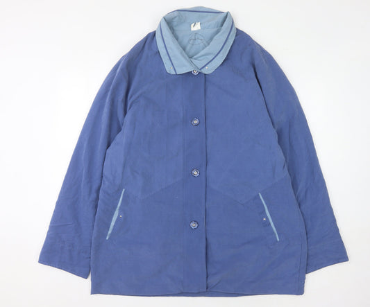 Womens UK Size 16/18 Gabriella Vicenza Blue Pea Coat