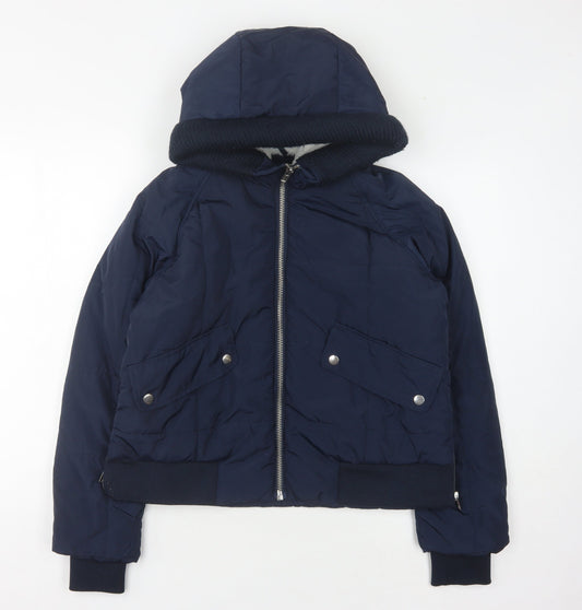 Womens UK Size 8 ASOS Blue Puffer Jacket