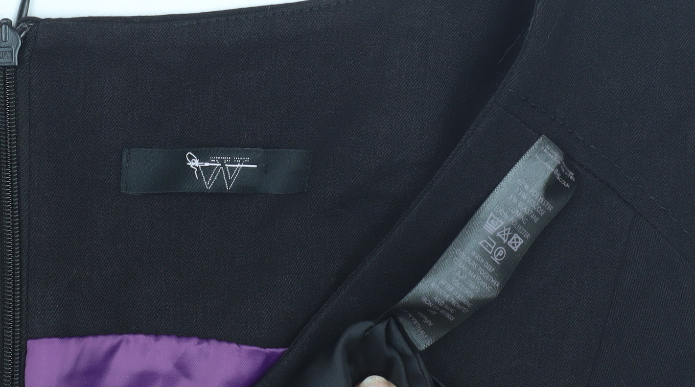 BHS Women's Black Sheath Dress Size 16 Elegant Classic