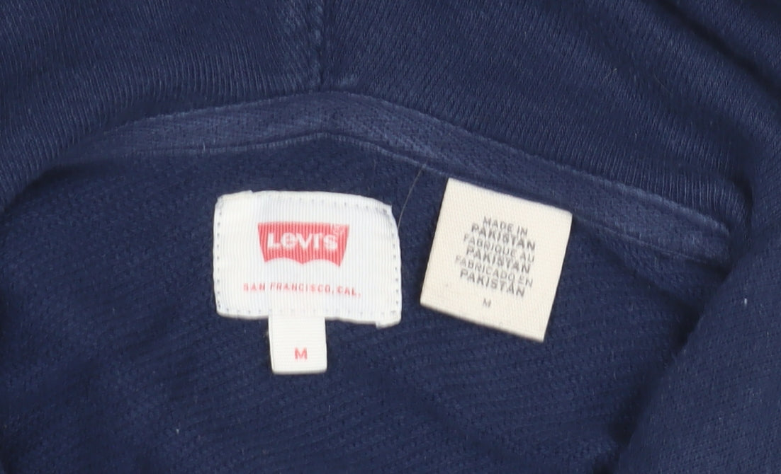 Mens UK Size M Levi's Multicoloured Pullover Hoodie