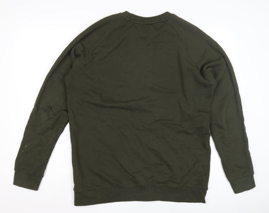 Adidas Men's Green Pullover Sweatshirt M