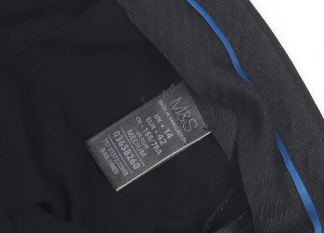 Womens UK Size 14 Marks and Spencer Black Trousers