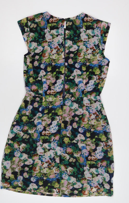 Louche Women's Multicoloured Floral Dress Size 10