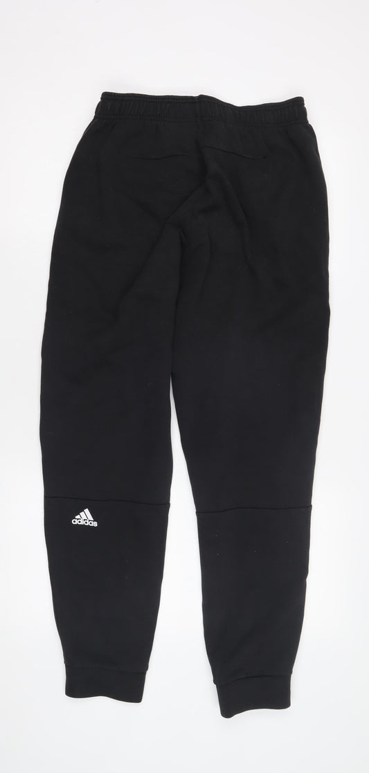 Adidas Men's Black Jogger Trousers - Size M