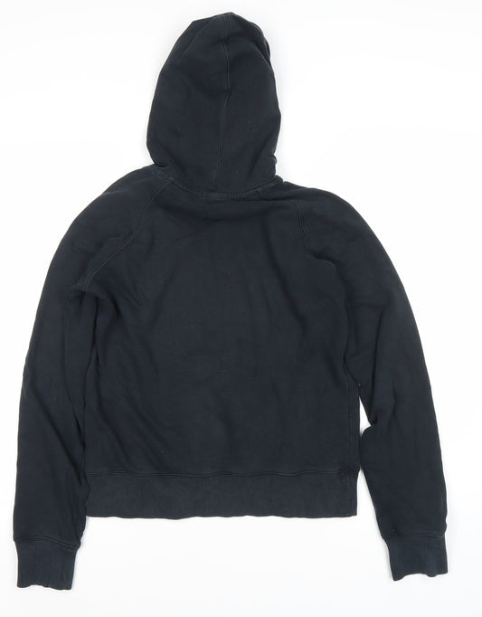 Nike Women's Black Pullover Hoodie, Size 12, Graphic Print