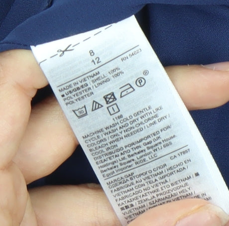 GAP Women's Blue Sleeveless Dress, Size 12