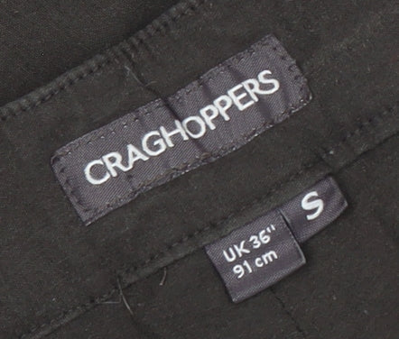 Mens UK Size S Craghoppers Regular Fit Cargo Black Trousers