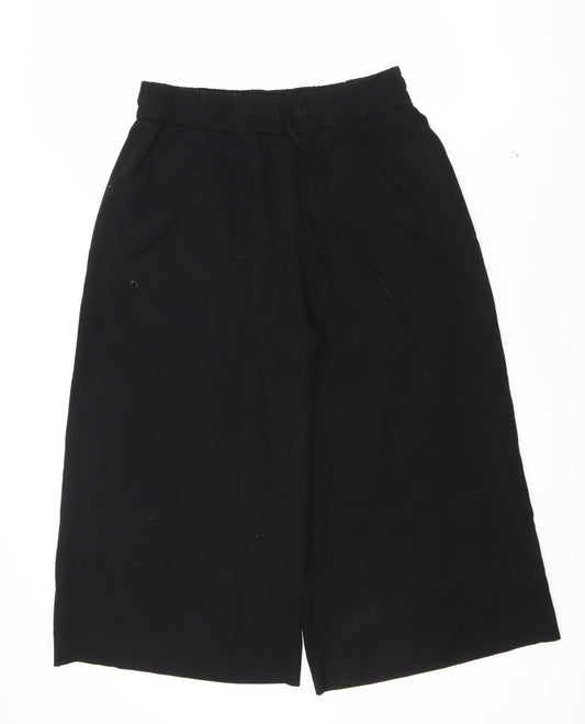 Womens UK Size S Zara Black Trousers
