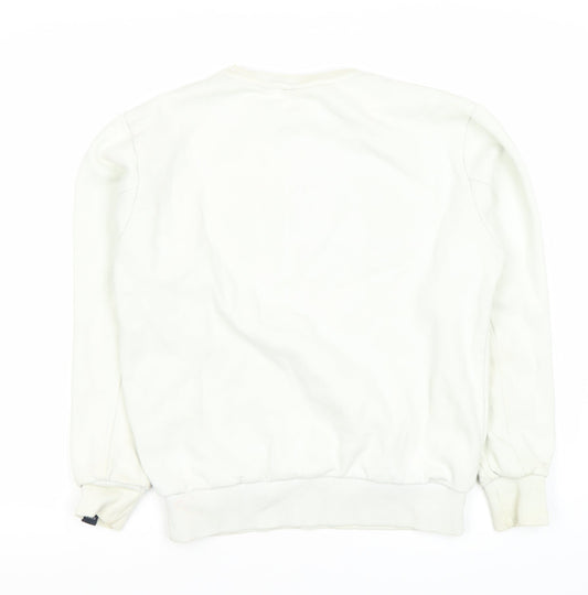 Ellesse Women's White Medium Pullover Sweatshirt