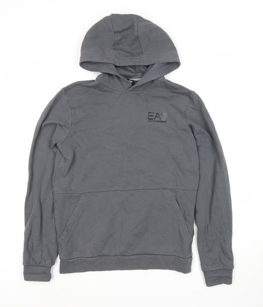 Emporio Armani Boys Grey Pullover Hoodie - Size Unknown