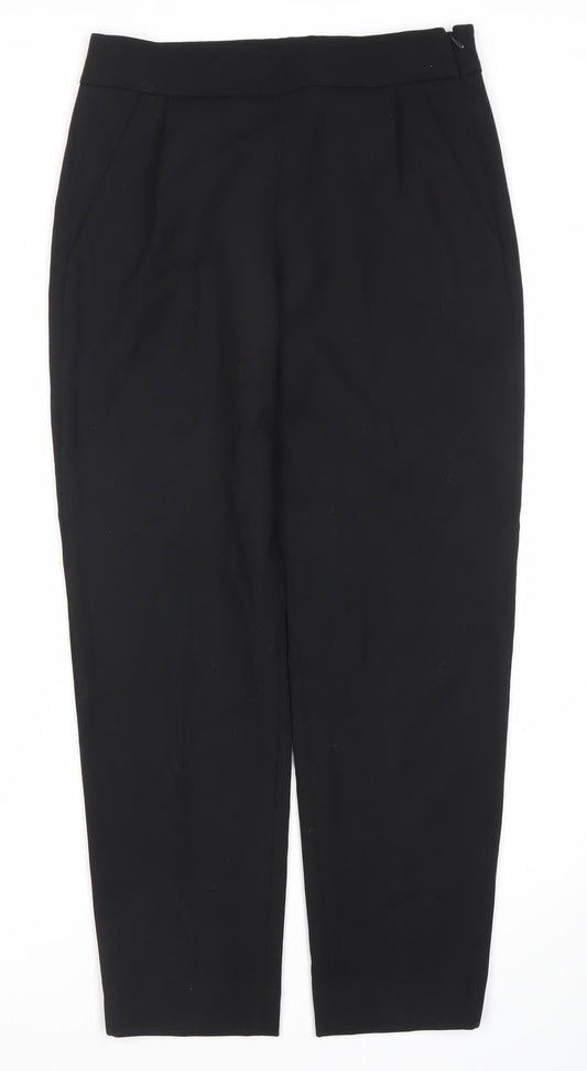 Womens UK Size 8 French Connection Classic Fit Business Casual Black Trousers