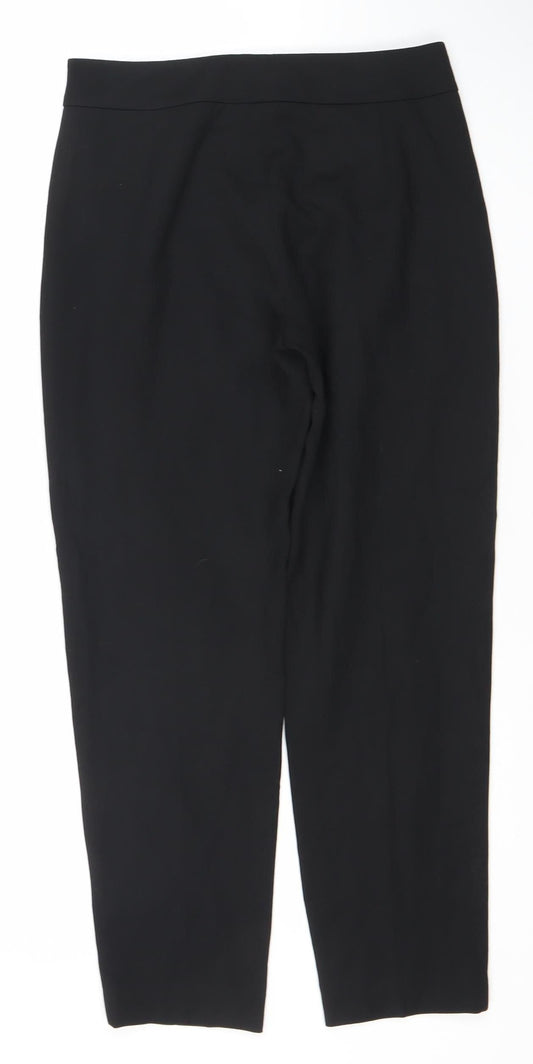 Womens UK Size 8 French Connection Classic Fit Business Casual Black Trousers