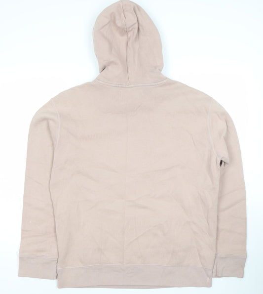 Hollister Beige Pullover Hoodie, Unisex Adults L