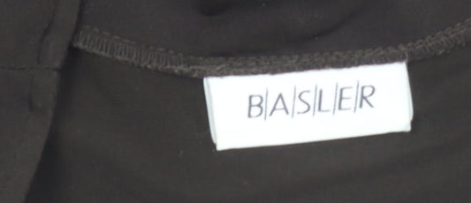 Basler Women's Black Wrap Top, Size 8, Elegant Style