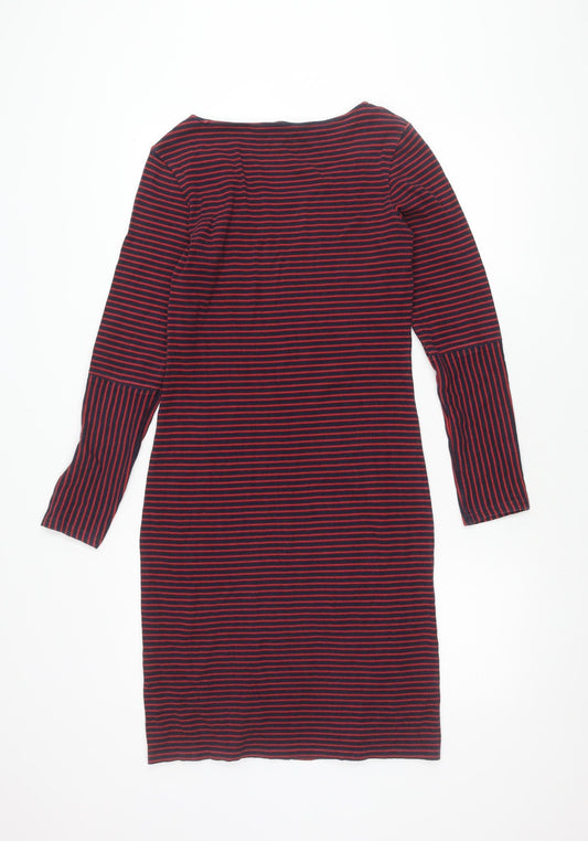 People Tree Women's Multicoloured Striped Dress Size 12
