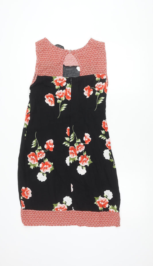 Dorothy Perkins Women's Black Floral Dress Size 12