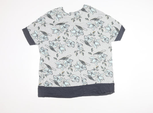 Evans Women's Floral Top Multicoloured Size 16