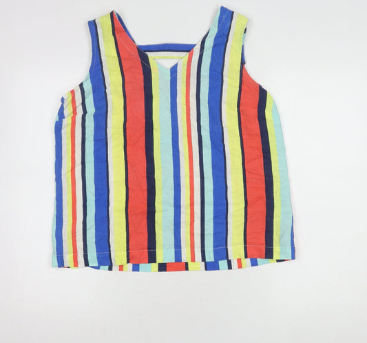 Womens UK Size 14 Bonmarché Multicoloured Basic Tank