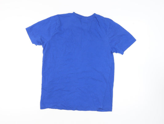Slazenger Men's Blue Crew Neck T-Shirt - Size S