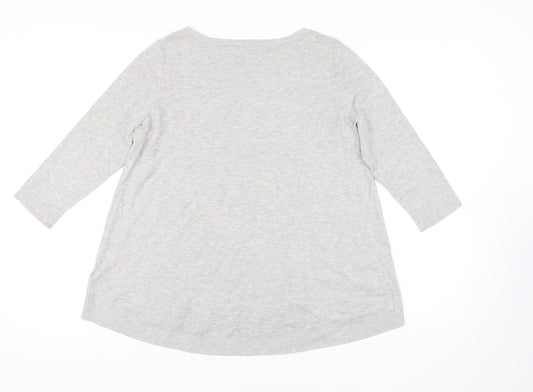Womens UK Size 12 Phase Eight Grey Pullover Jumper