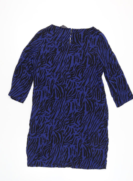 Marks and Spencer Women Blue Animal Print Dress size 12