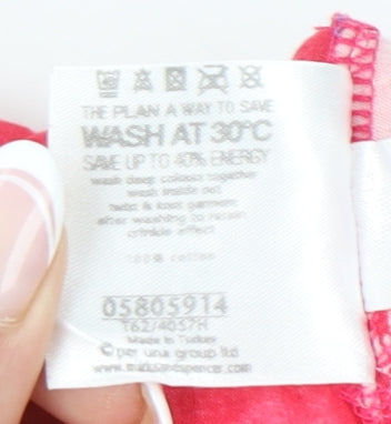 Womens UK Size 8 Marks and Spencer Pink Blouse