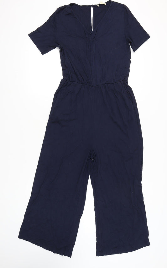 Esprit Women's Blue L Jumpsuit, Viscose, Summer Casual