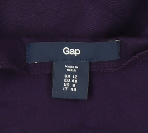 Gap Purple Dress Women UK 12 Lyocell Cotton Blend