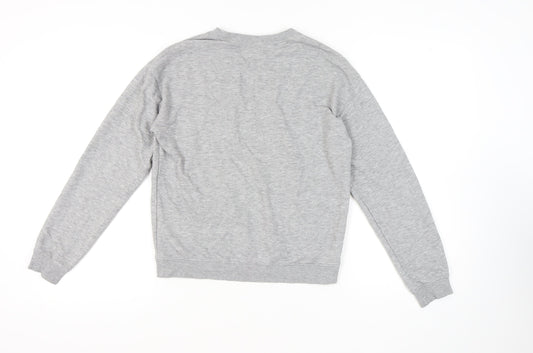 H&M Women’s Grey Pullover Sweatshirt S Casual