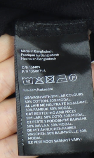 H&M Women's Black Slip Dress Size 12