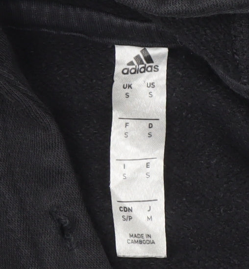 Adidas Men's Black Hoodie Pullover Size S Logo