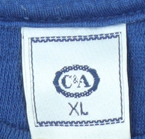 Mens UK Size XL C&A Blue Pullover Sweatshirt