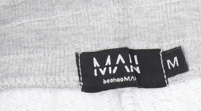 boohooMAN Men's Grey Jogger Trousers, Size M, Regular Fit